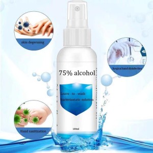 Online Exporter Laser Machine For Lcd -
 75% Alcohol Disinfection with Portable Spray 60ml Alcohol Disinfectant for Home Use – Jiutu