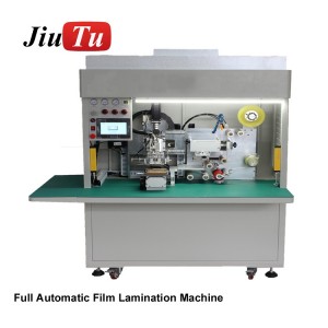 China Gold Supplier for Cnc Pile Cage Welding Machine With Touch Screen -
 Jiutu Newest Fully Automatic Film Lamination Machine For iPhone Samsung OCA Polarizer Film Apply On LCD Screen Fast Speed ...