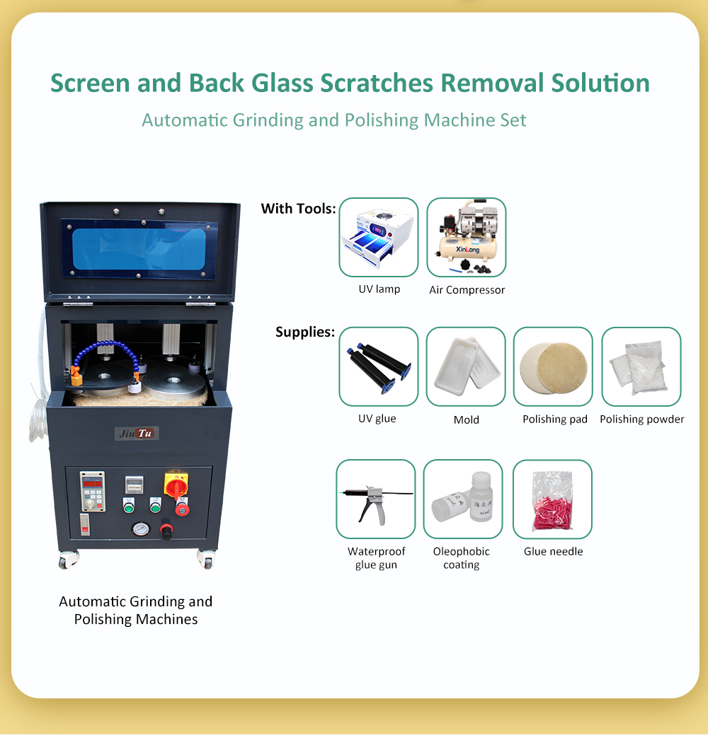 Mobile Phone LCD Screen Scratch Remover Dry Polishing Machine Scratch  Remover Grinding Machine 