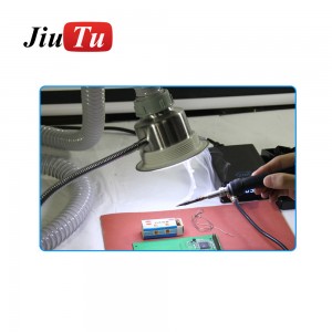 Discount Price Filter Casing Pipe Screen Making Machine -
 Smoke Cleaner Knob Adjustment Fume Extractor Soldering Smokimg Absorber Air Purifier Machine Dust Removal Harmful Gases Removal – Jiutu