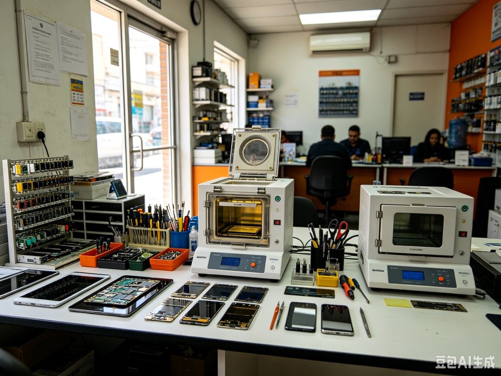 Defoaming Machine in a Repair Training School in Germany