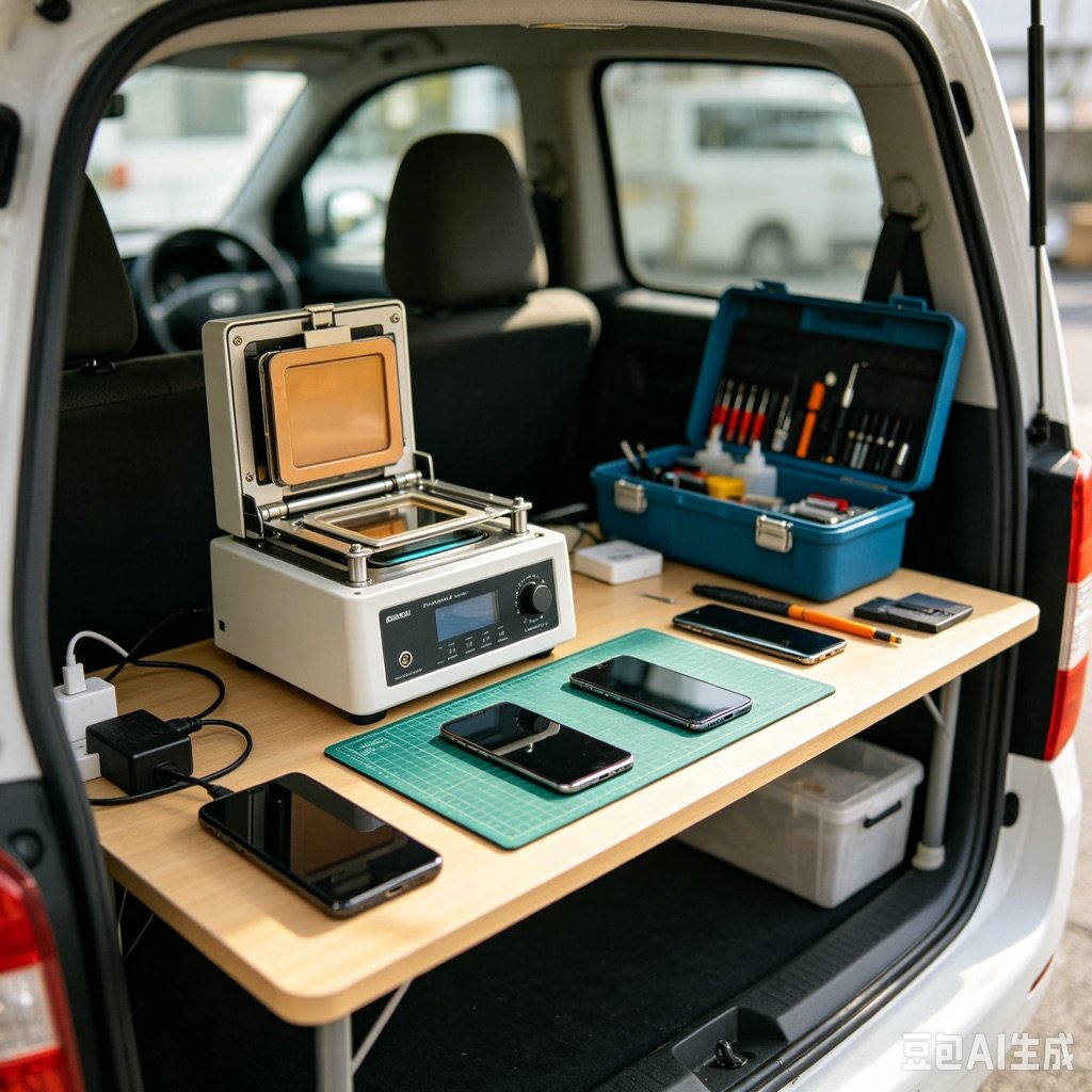 Portable Bubble Remover for Mobile On-Site Repair