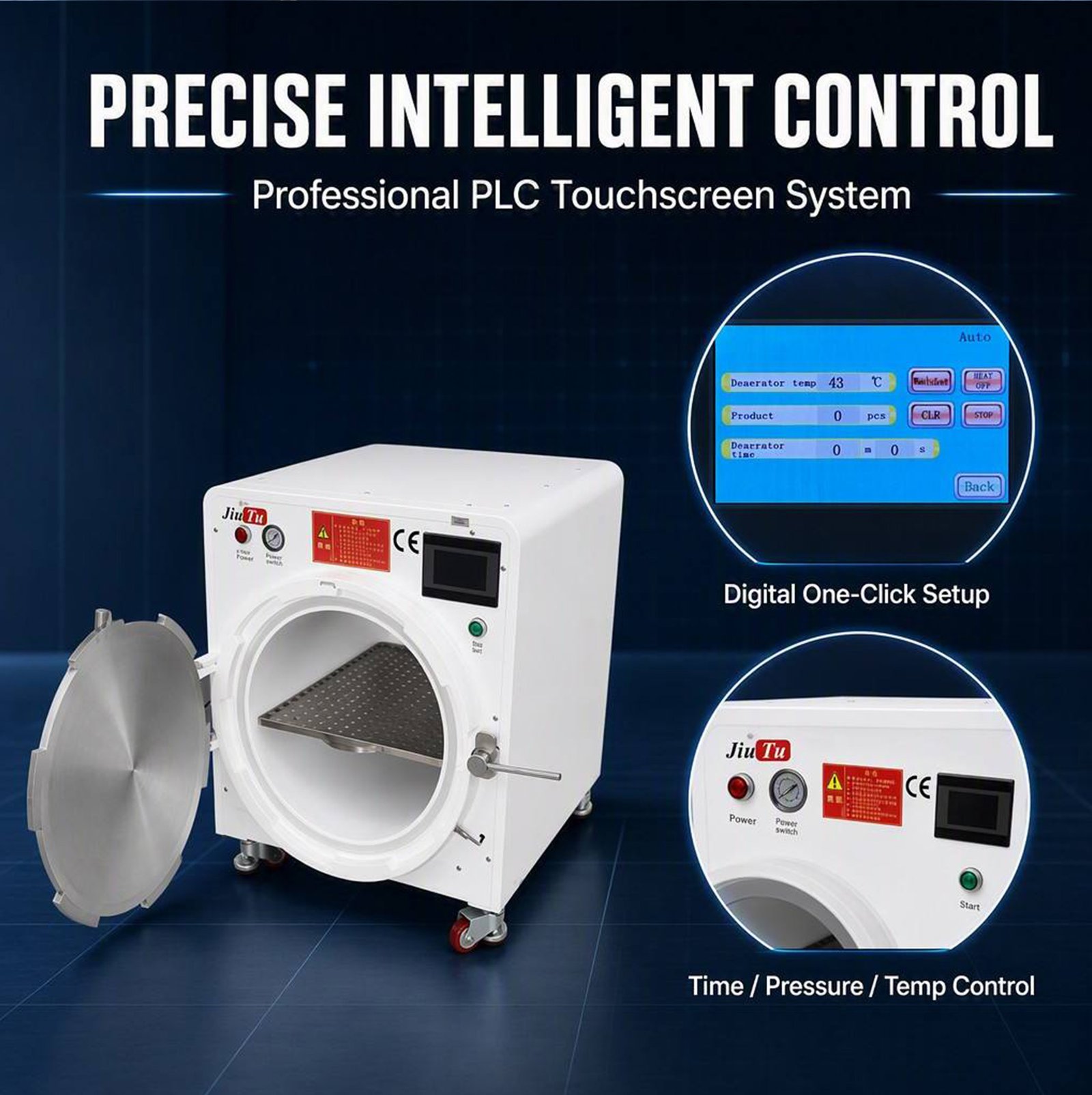 2、Precise Pressure & Temperature Control for Repeatable Results