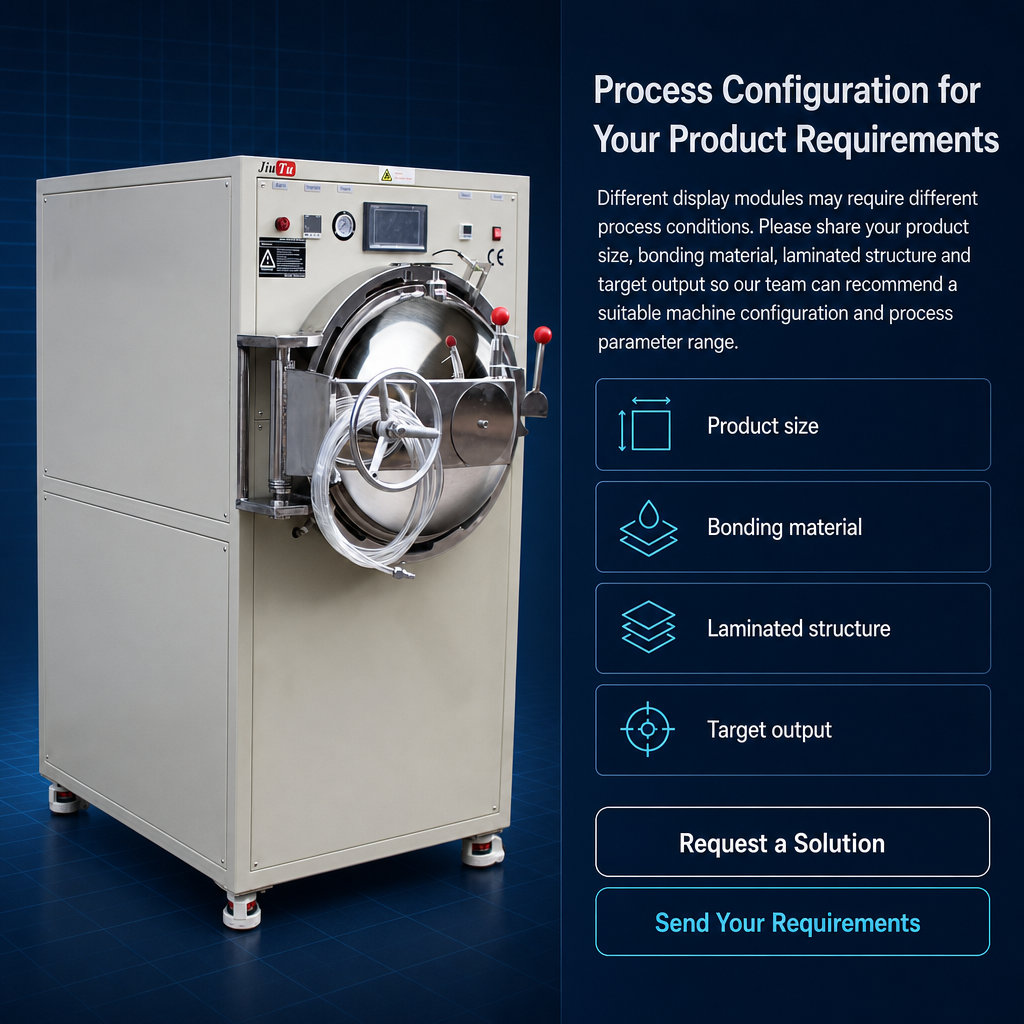 500×800mm Stainless Steel Automatic Vacuum Defoaming Machine for OCA/SCA Optical Bonding