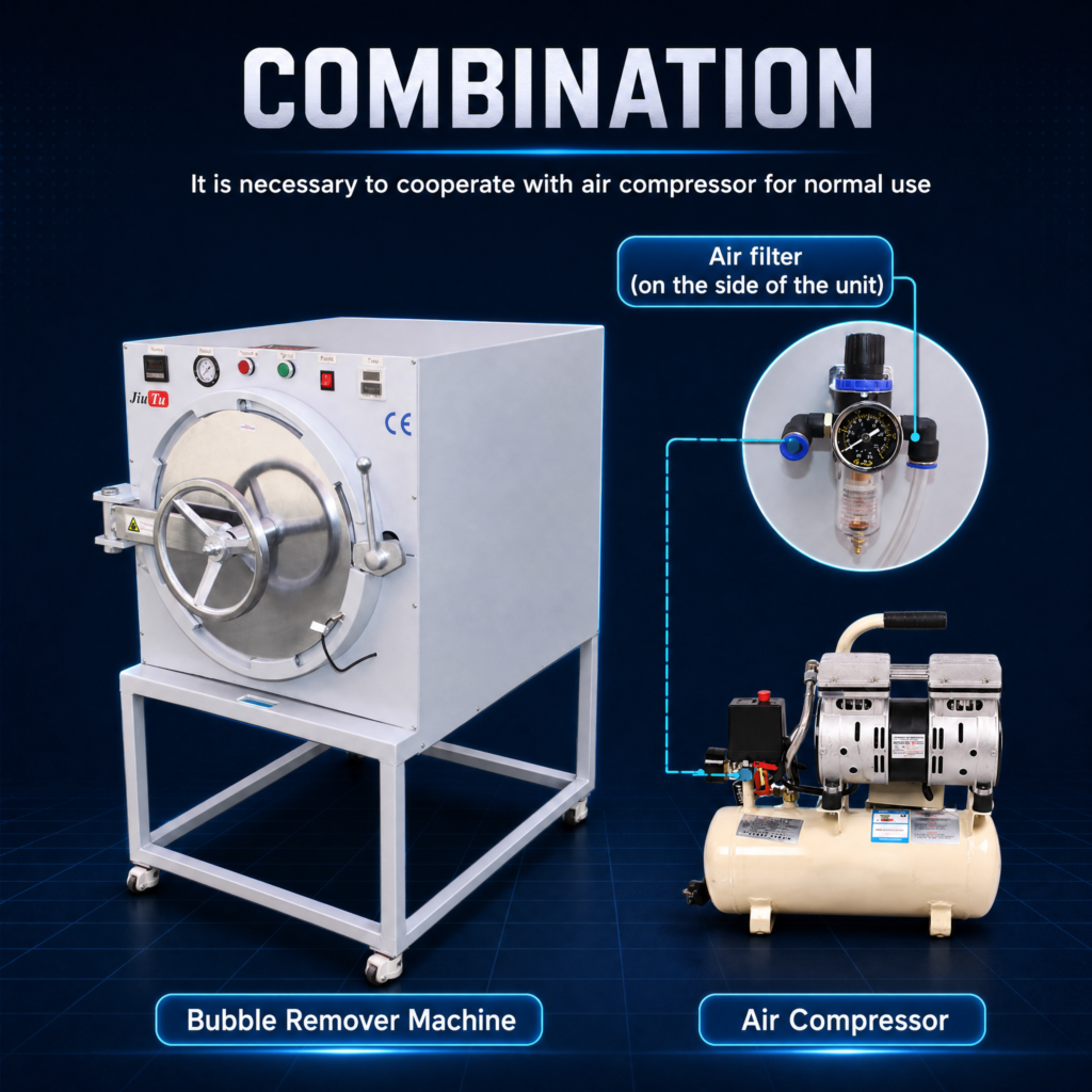400×700 OCA Bubble Remover Machine with Mobile Stand