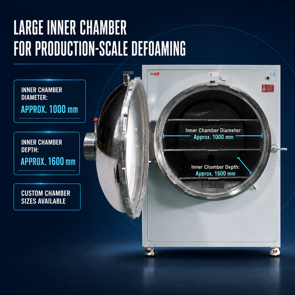 1000 mm Bore × 1600 mm Stainless Steel Bubble Remover Machine