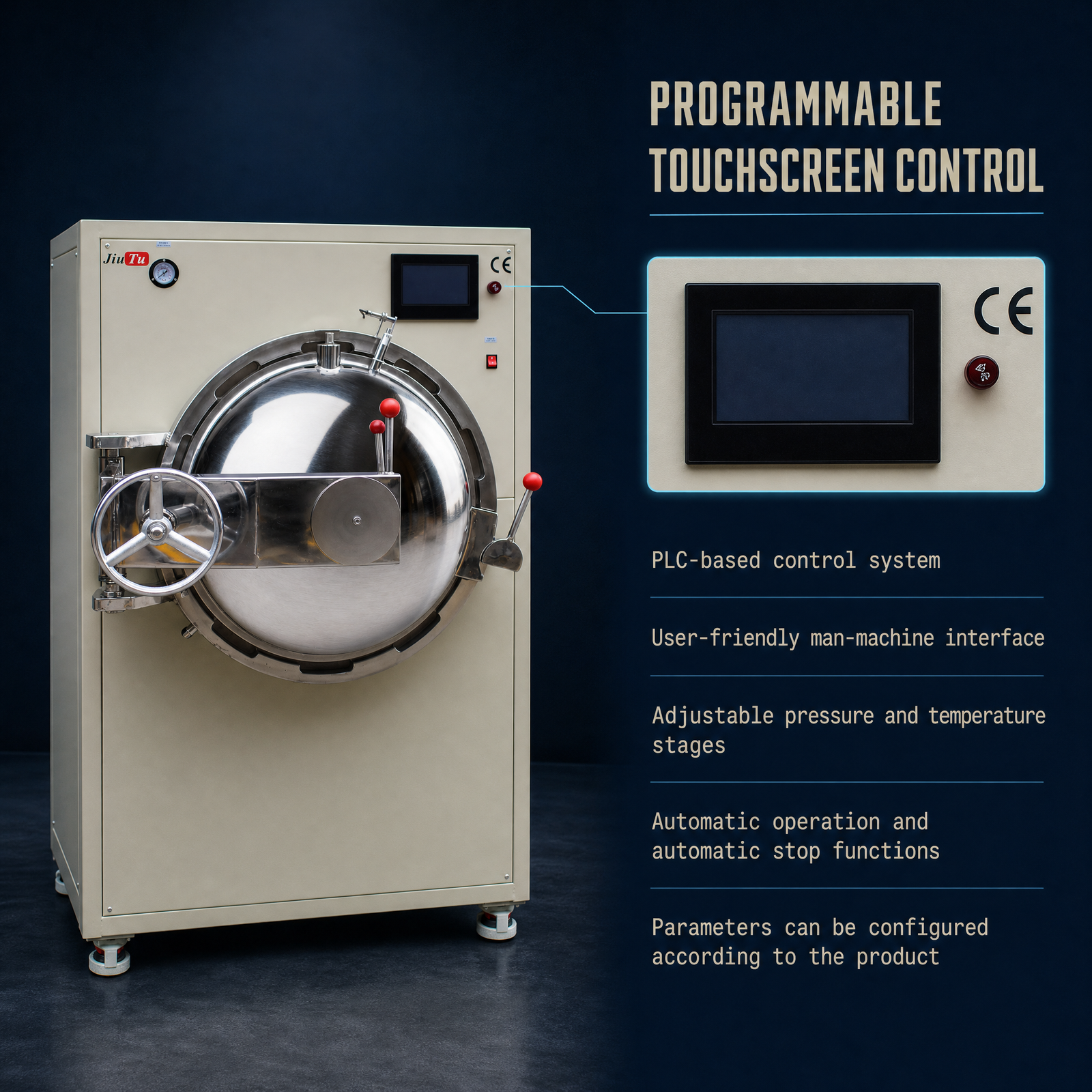 Full Stainless Steel Construction — Chamber and Door