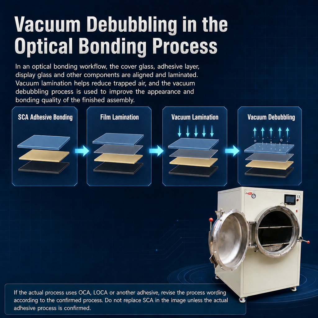 600×900mm Stainless Steel Optical Bonding Vacuum Bubble Remover Machine
