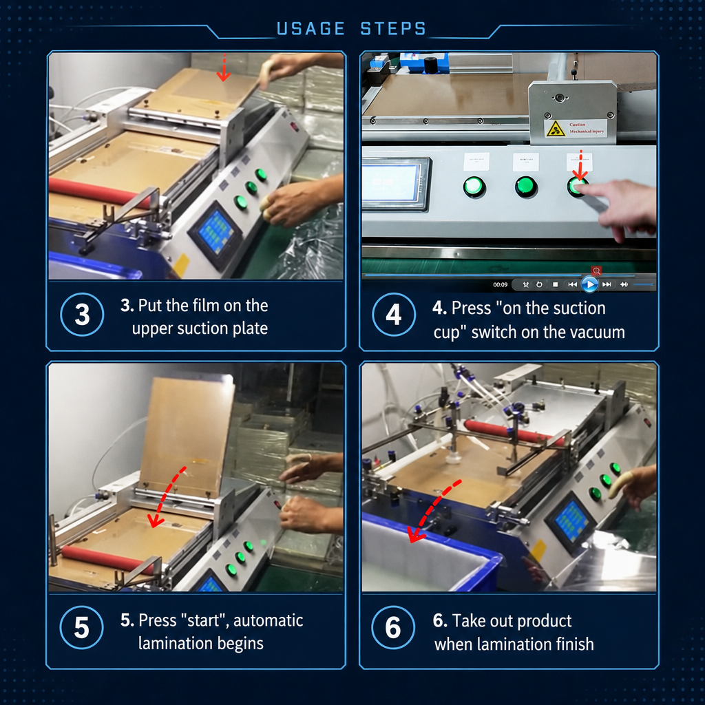 The 300×400 Flip-Plate Lower Roller Film Laminating Machine