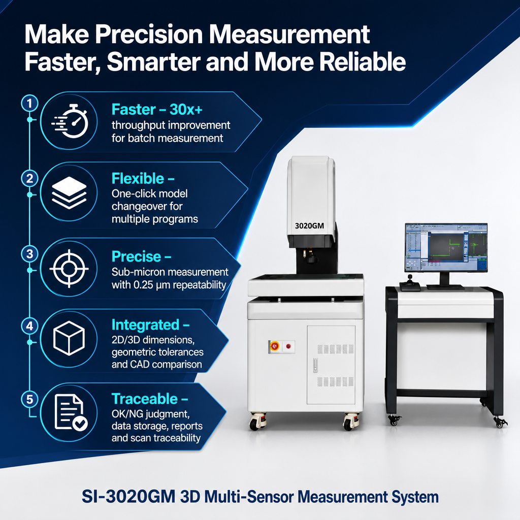 Three-dimensional composite imaging measuring instrument