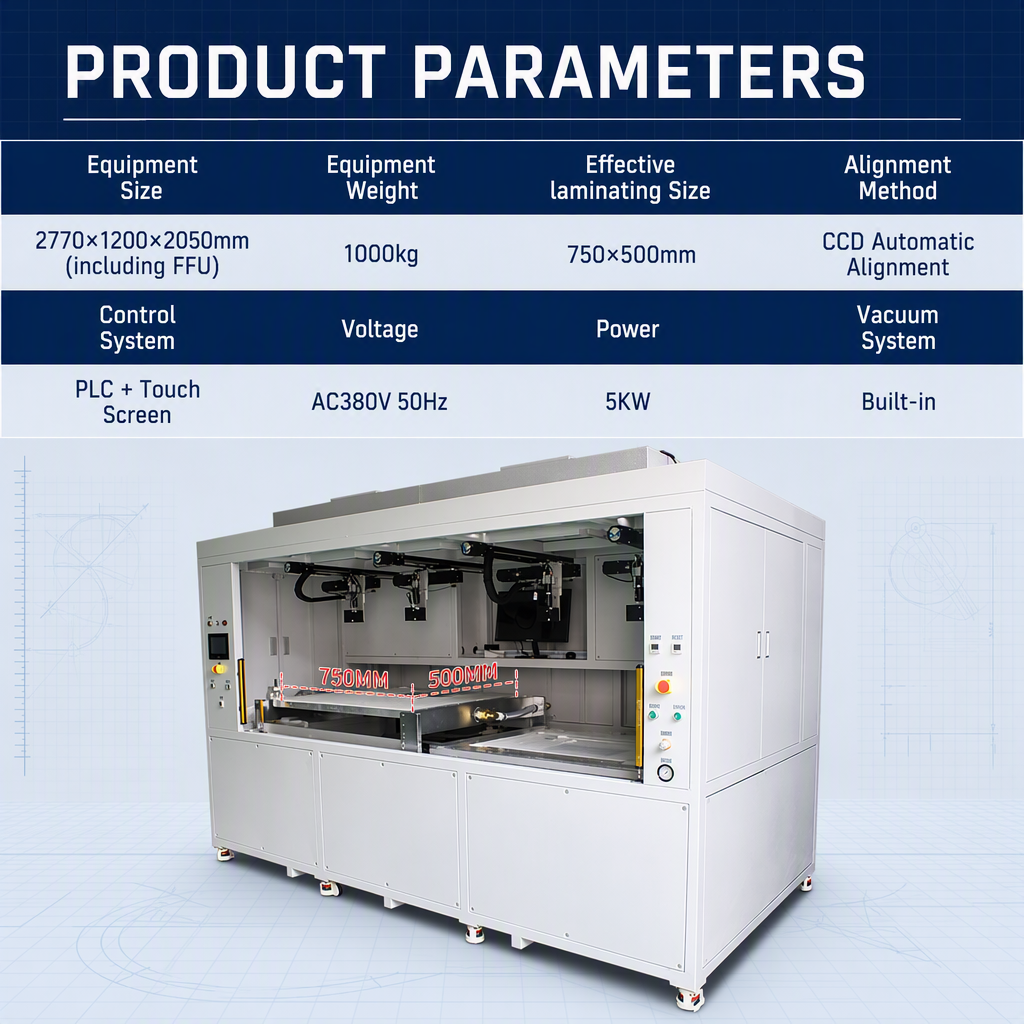 The 750×500 Laminating Machine with CCD/FFU