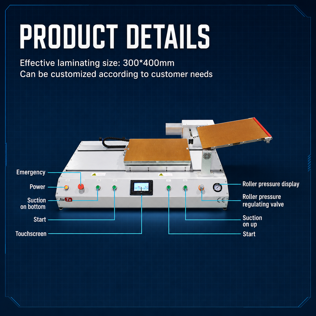The 9TU-M068H upper roller film laminating machine