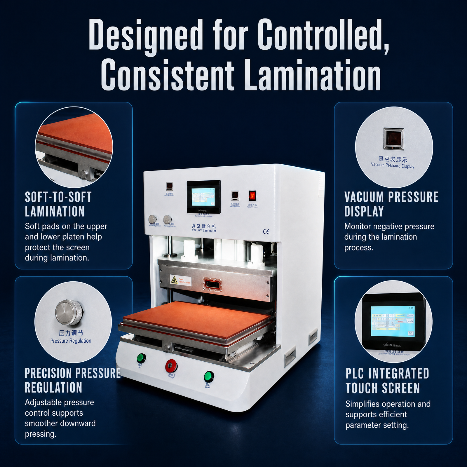 21inch vacuum laminating machine