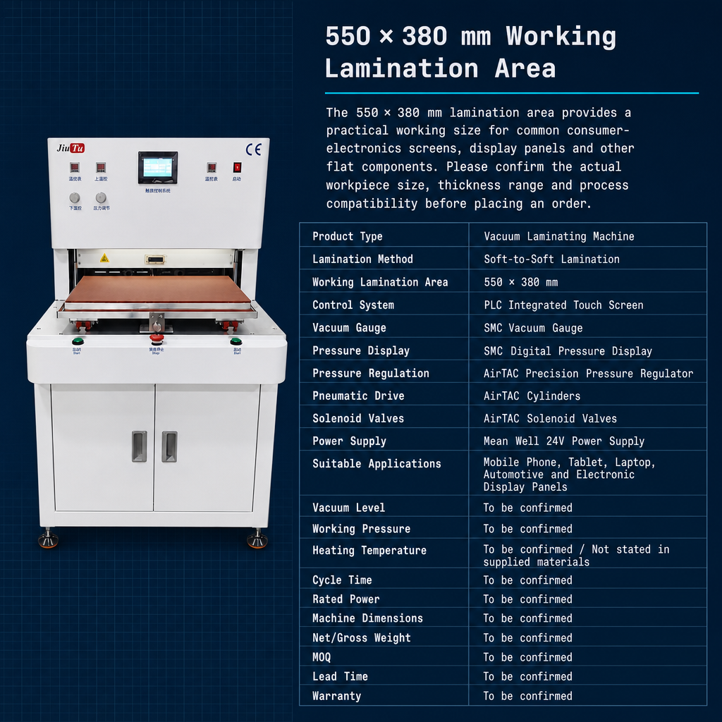 550×380 vacuum laminating machine