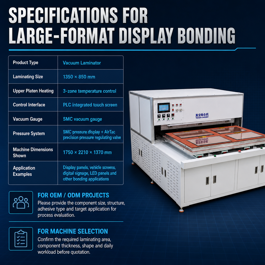 850x1350mm vacuum laminating machine