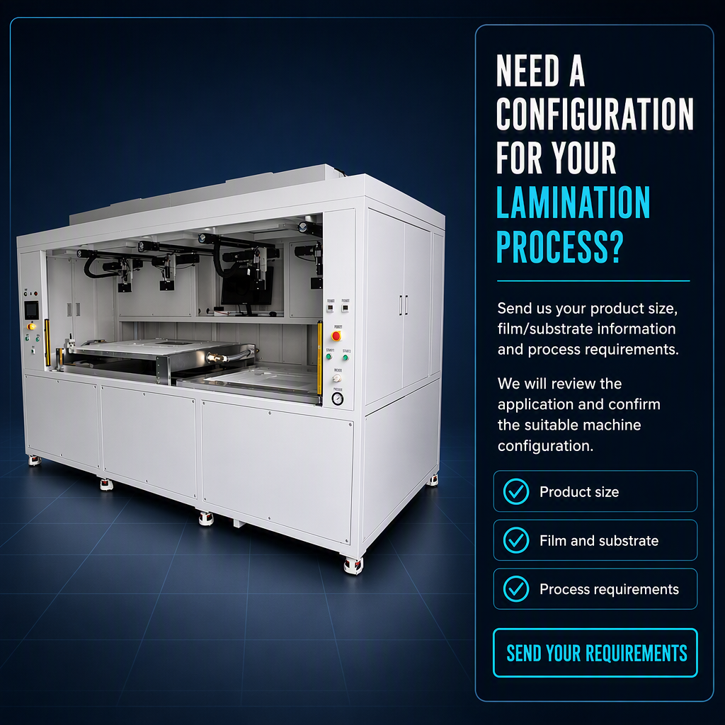 The 500×340 CCD/FFU Vacuum Film Laminating Machine