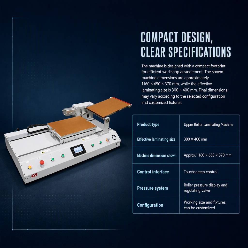 The 9TU-M068H upper roller film laminating machine