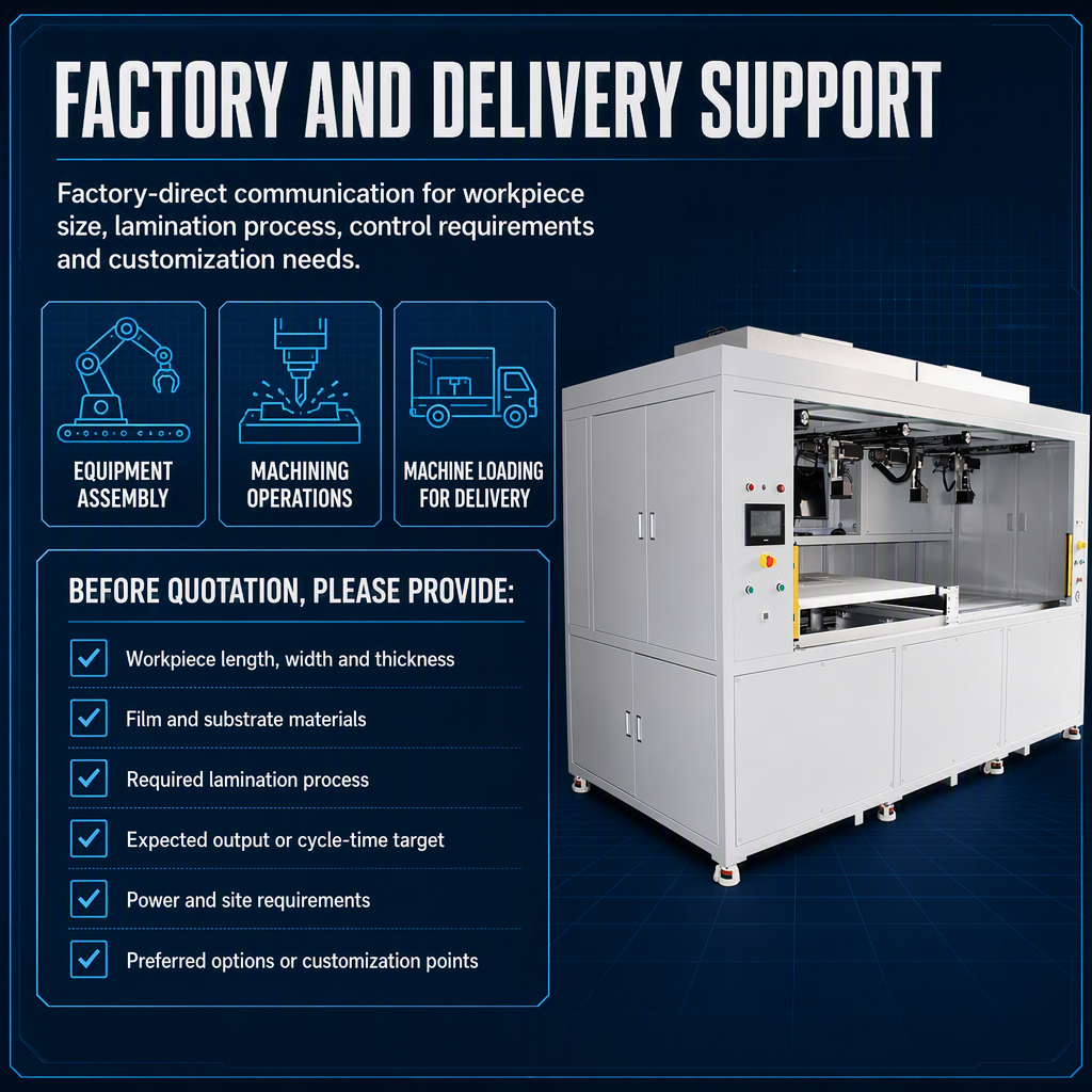 The 500×340 CCD/FFU Vacuum Film Laminating Machine