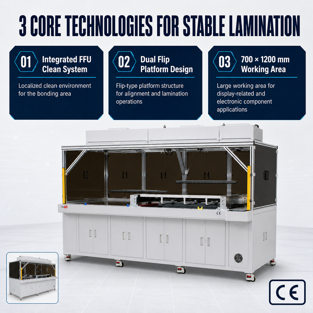 700×1200 Industrial FFU Flip-Type Film Laminating Machine