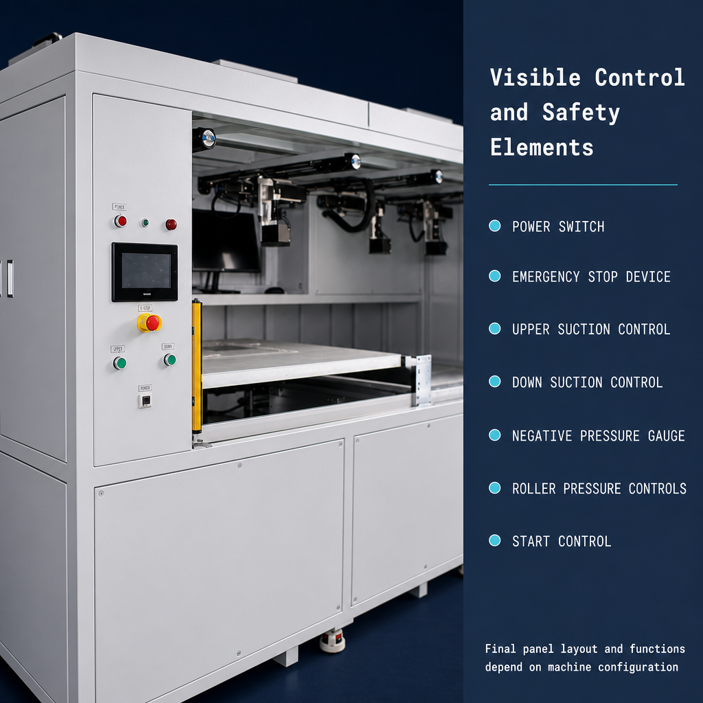 The 750×500 Laminating Machine with CCD/FFU
