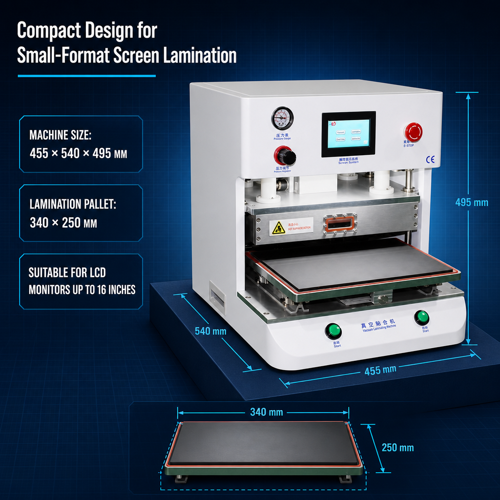 16inch vacuum laminating machine