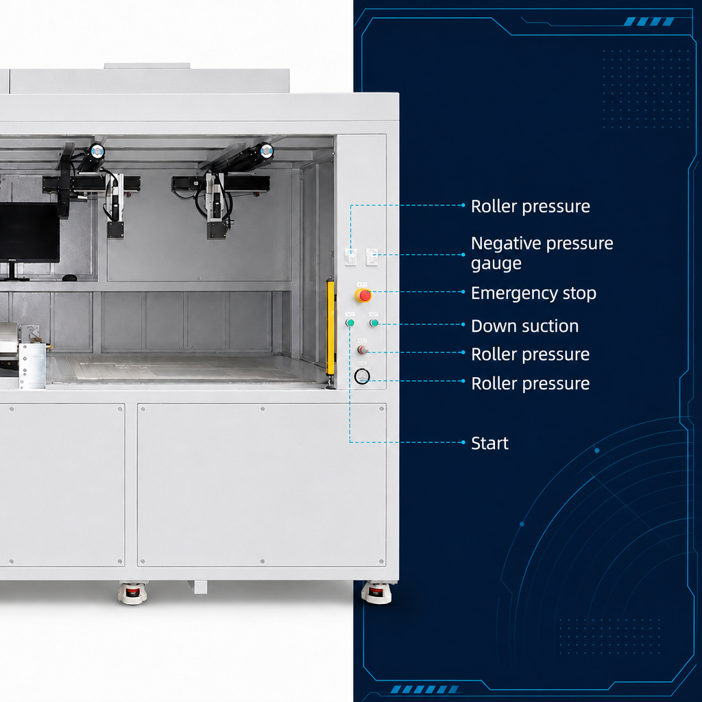 The 500×340 CCD/FFU Vacuum Film Laminating Machine