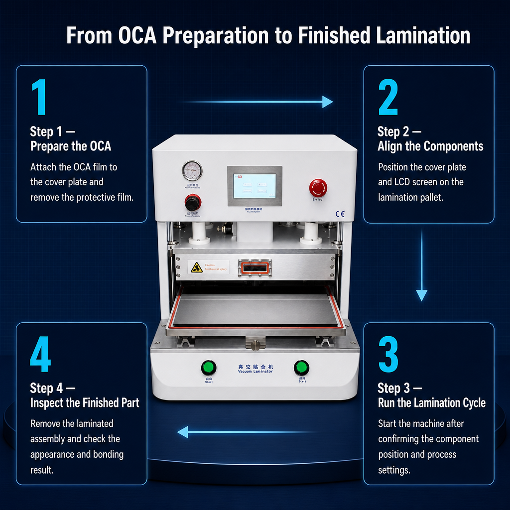 16inch vacuum laminating machine