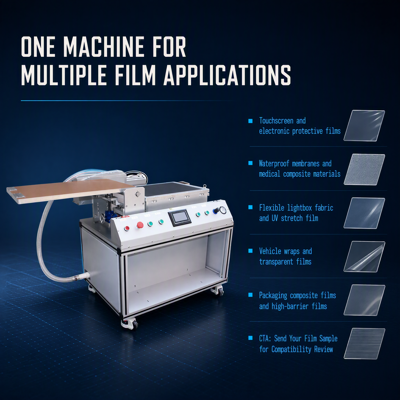 The 300×400 Mesh Film Laminating Machine