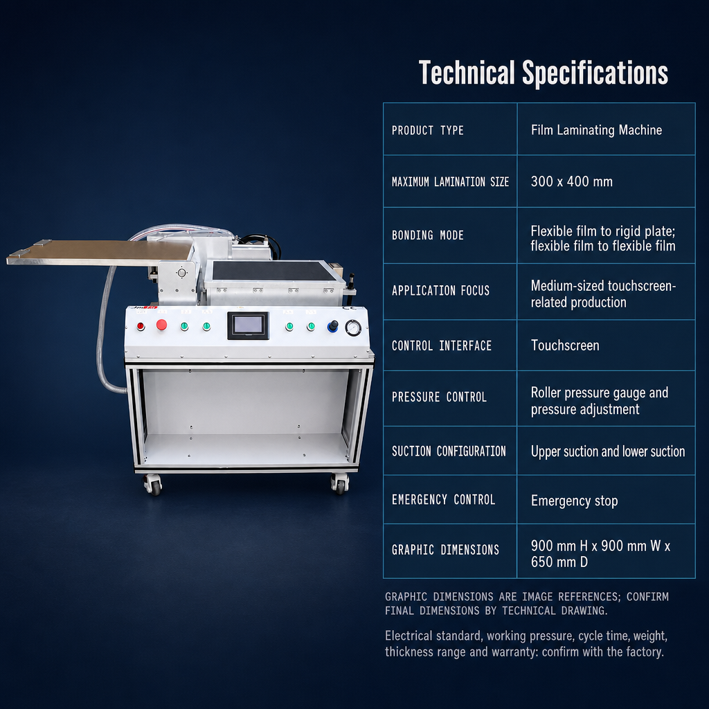 The 300×400 Mesh Film Laminating Machine
