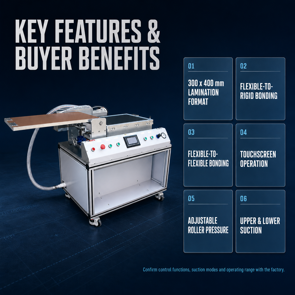 The 300×400 Mesh Film Laminating Machine