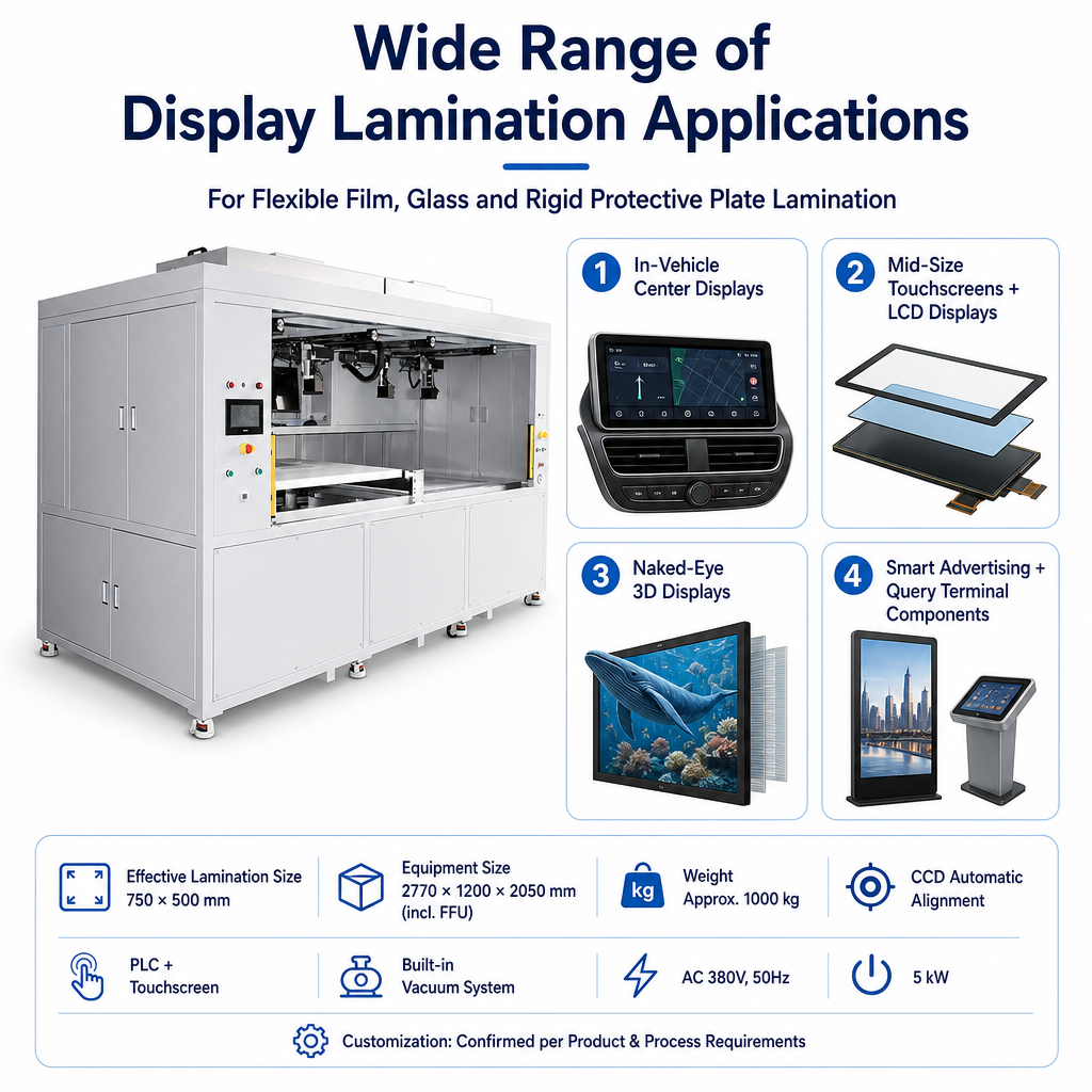 The 750×500 Laminating Machine with CCD/FFU