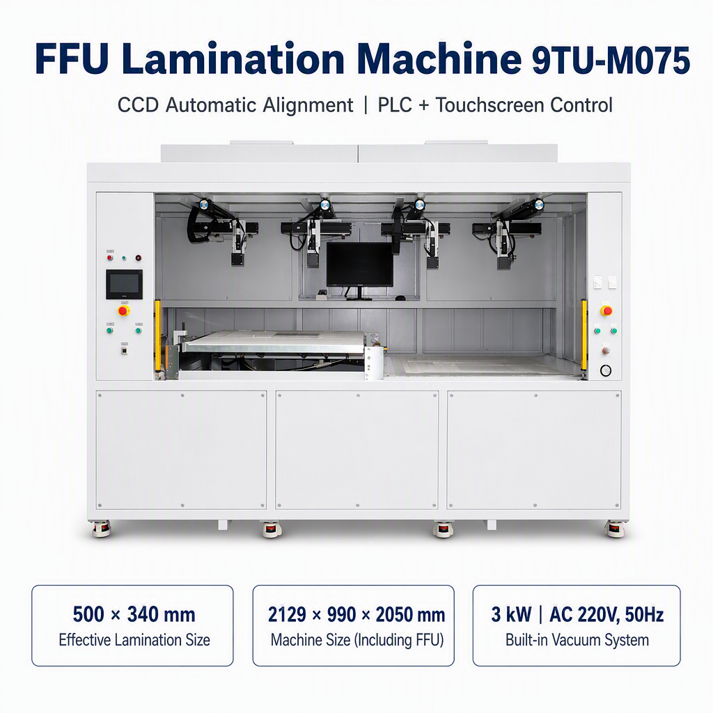 The 500×340 CCD/FFU Vacuum Film Laminating Machine