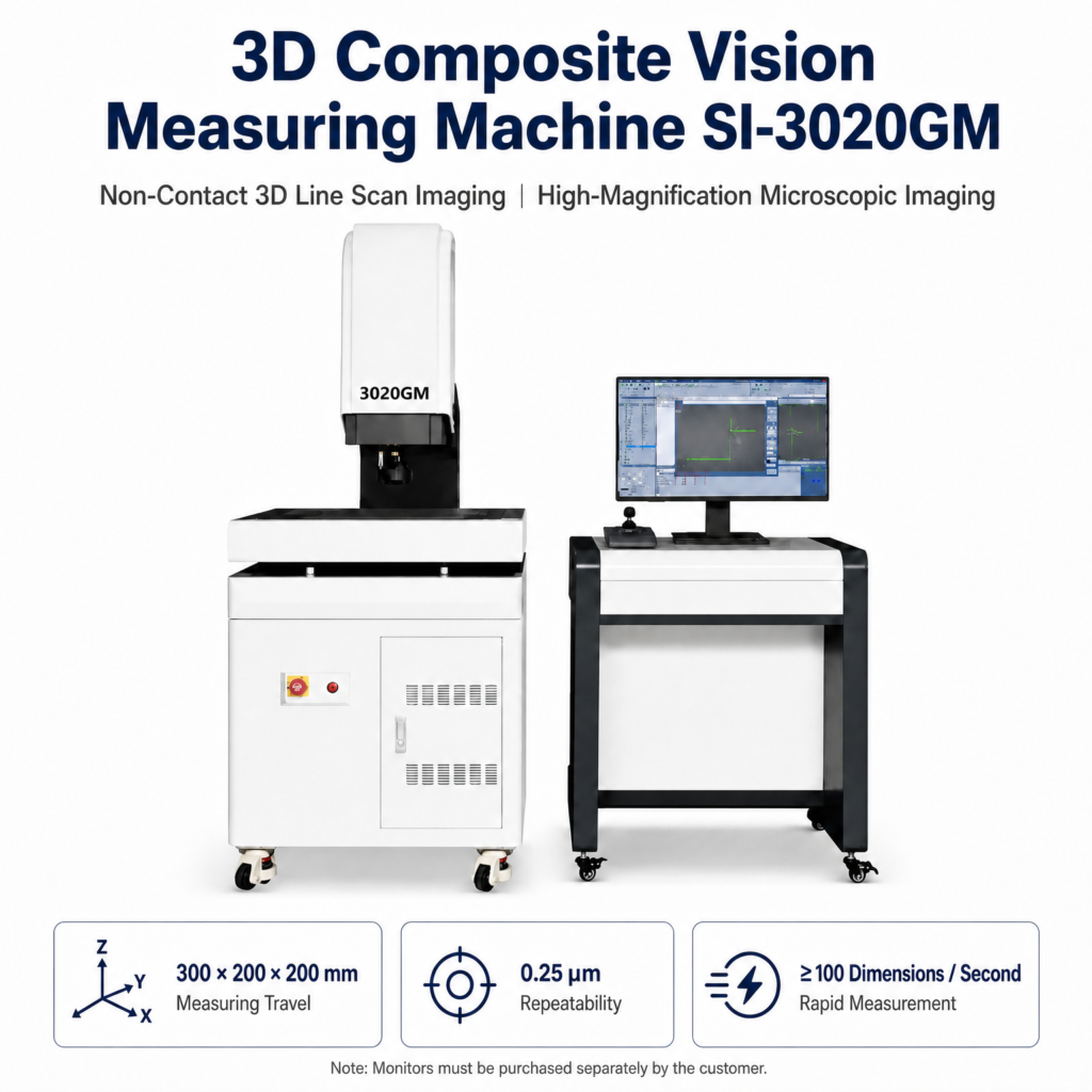 Three-dimensional composite imaging measuring instrument
