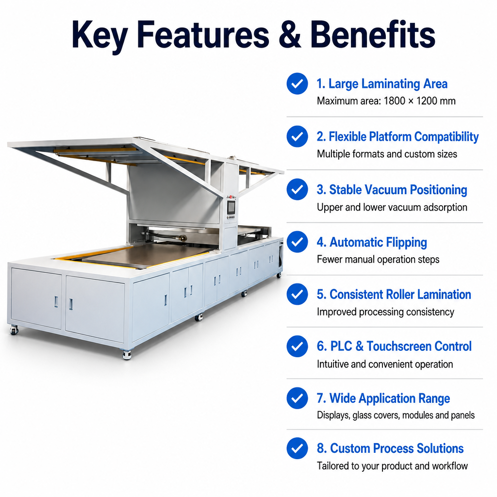 The 1200×1800 OCA/SCA Film Laminating Machine