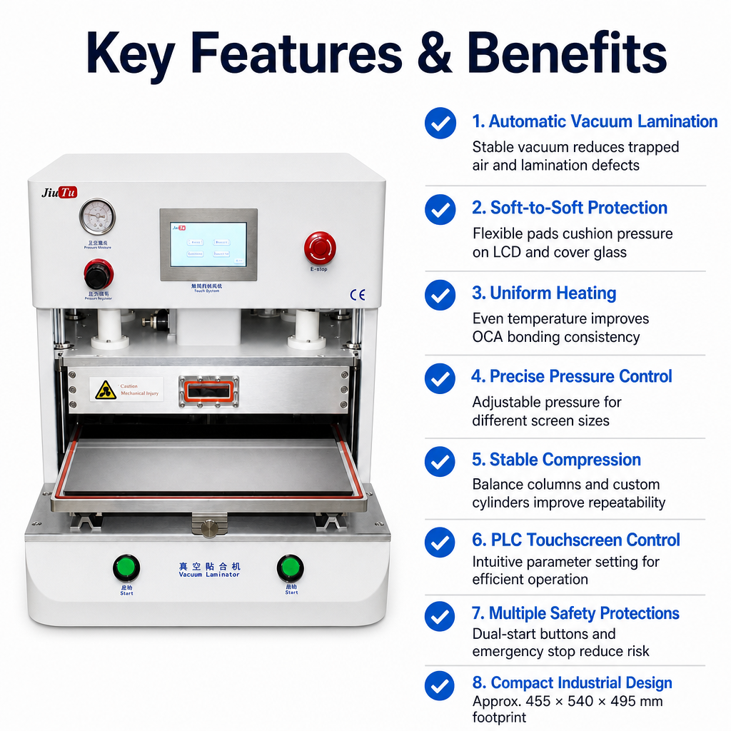 16inch vacuum laminating machine