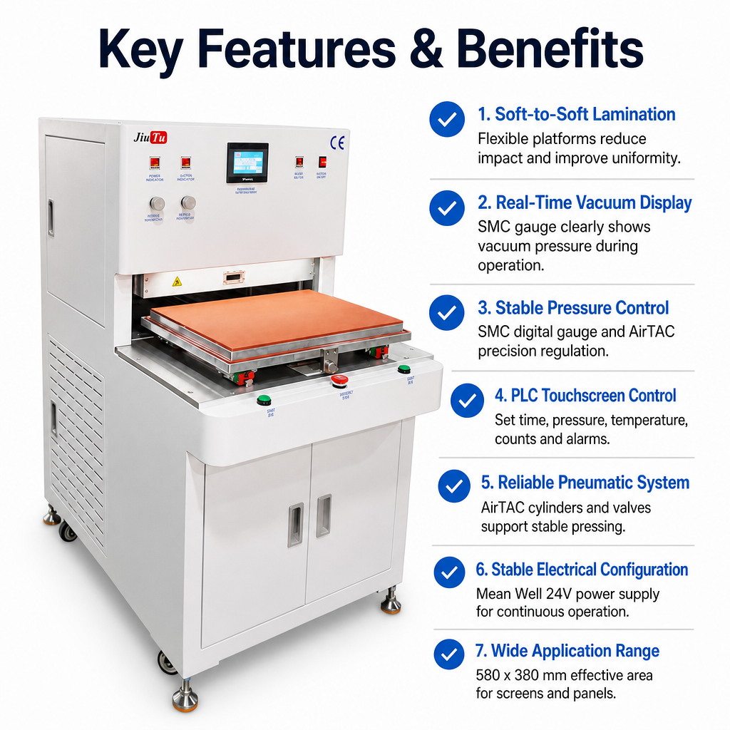 550×380 vacuum laminating machine
