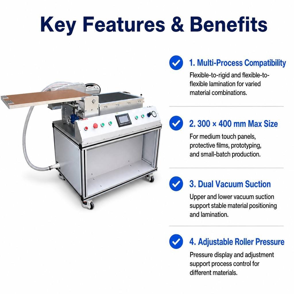 The 300×400 Mesh Film Laminating Machine