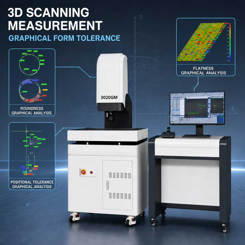 Three-dimensional composite imaging measuring instrument