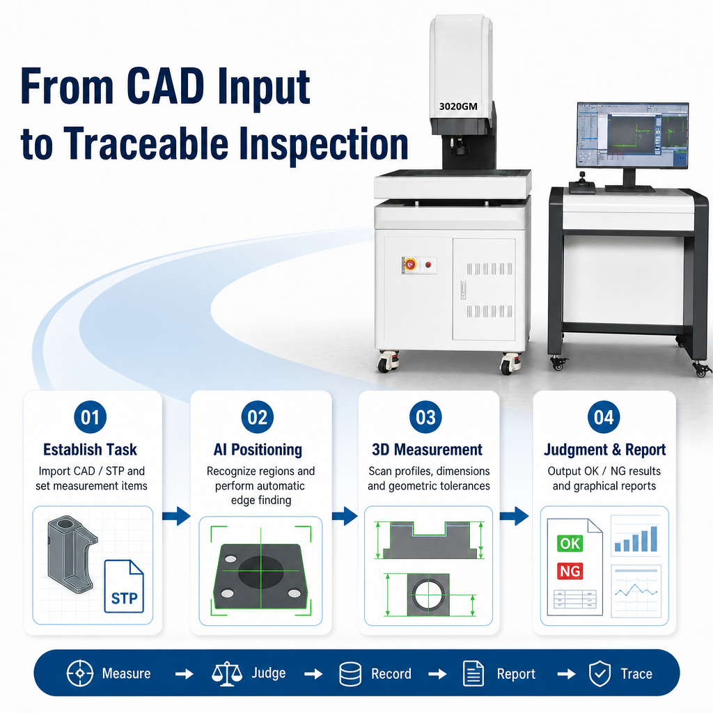 Three-dimensional composite imaging measuring instrument