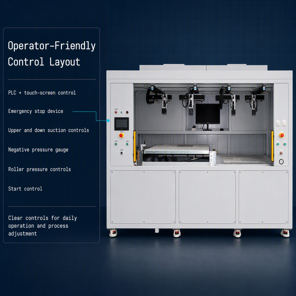 The 750×500 Laminating Machine with CCD/FFU