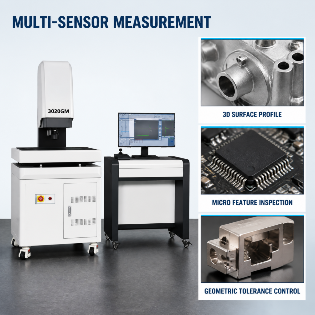 Three-dimensional composite imaging measuring instrument