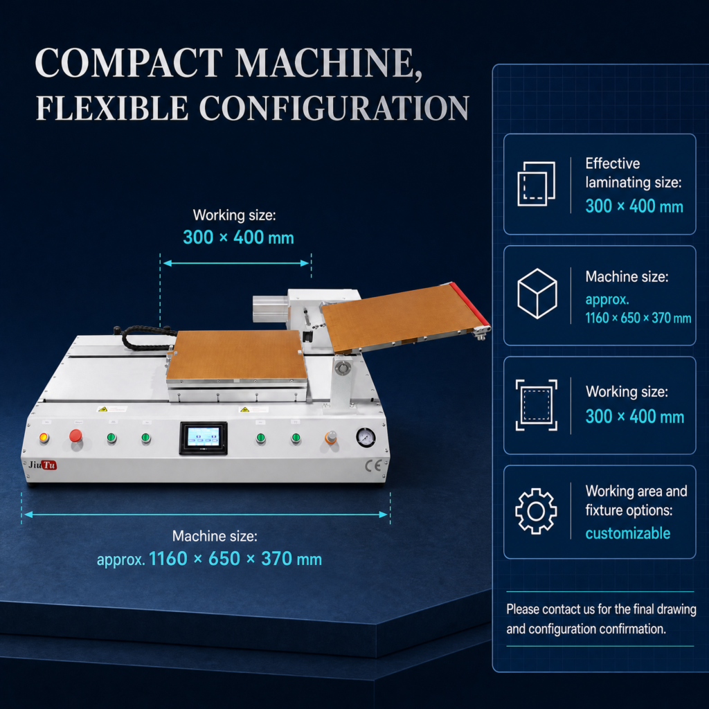 The 9TU-M068H upper roller film laminating machine