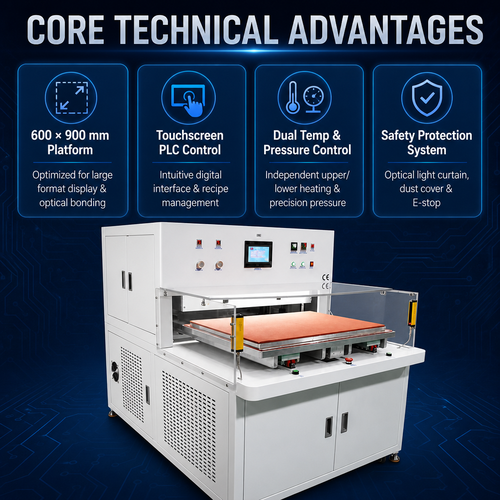 600×900 Laminating Machine with Light Curtain and Dust Cover
