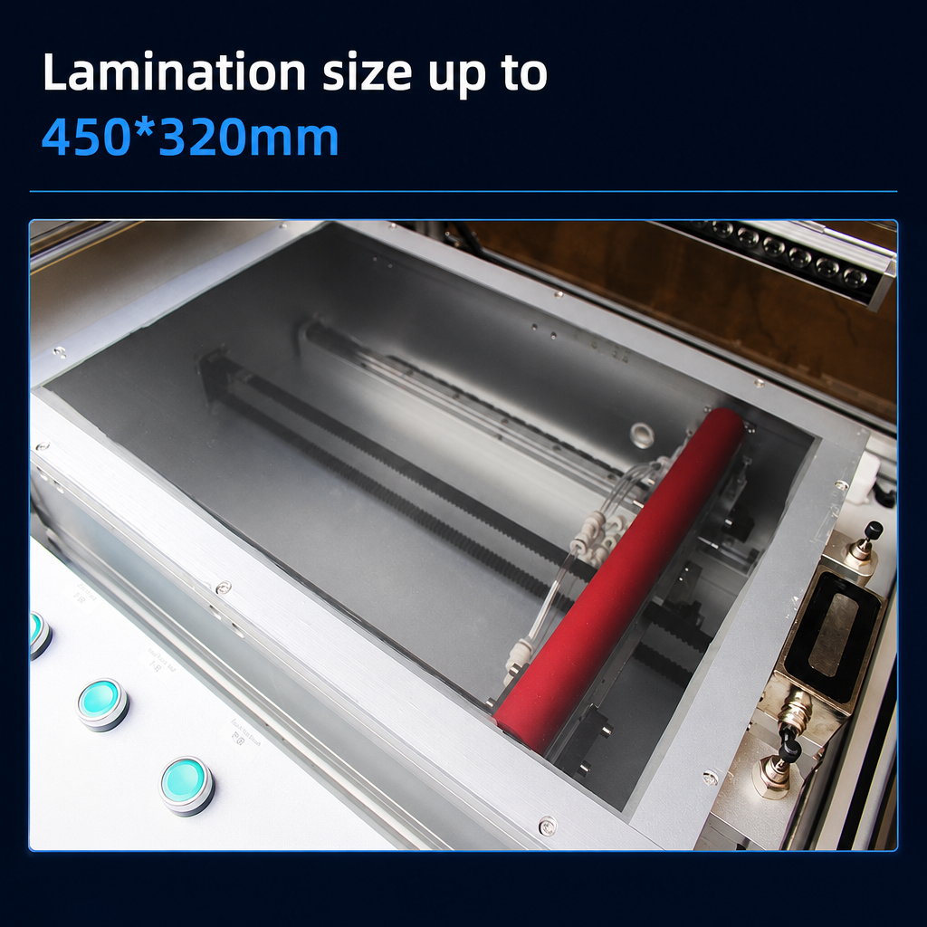 450×320 FFU Mesh Film Laminating Machine