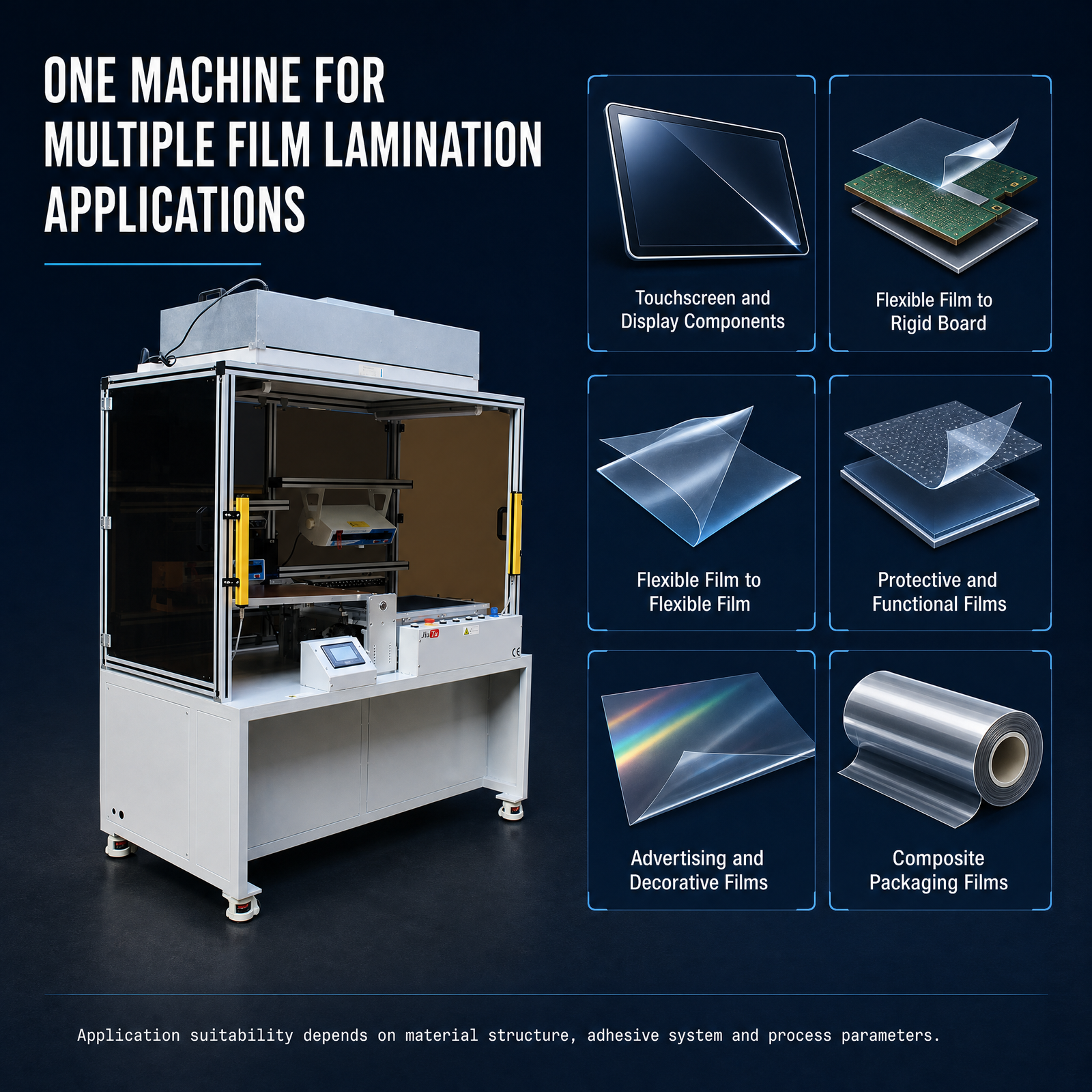 450×320 FFU Mesh Film Laminating Machine