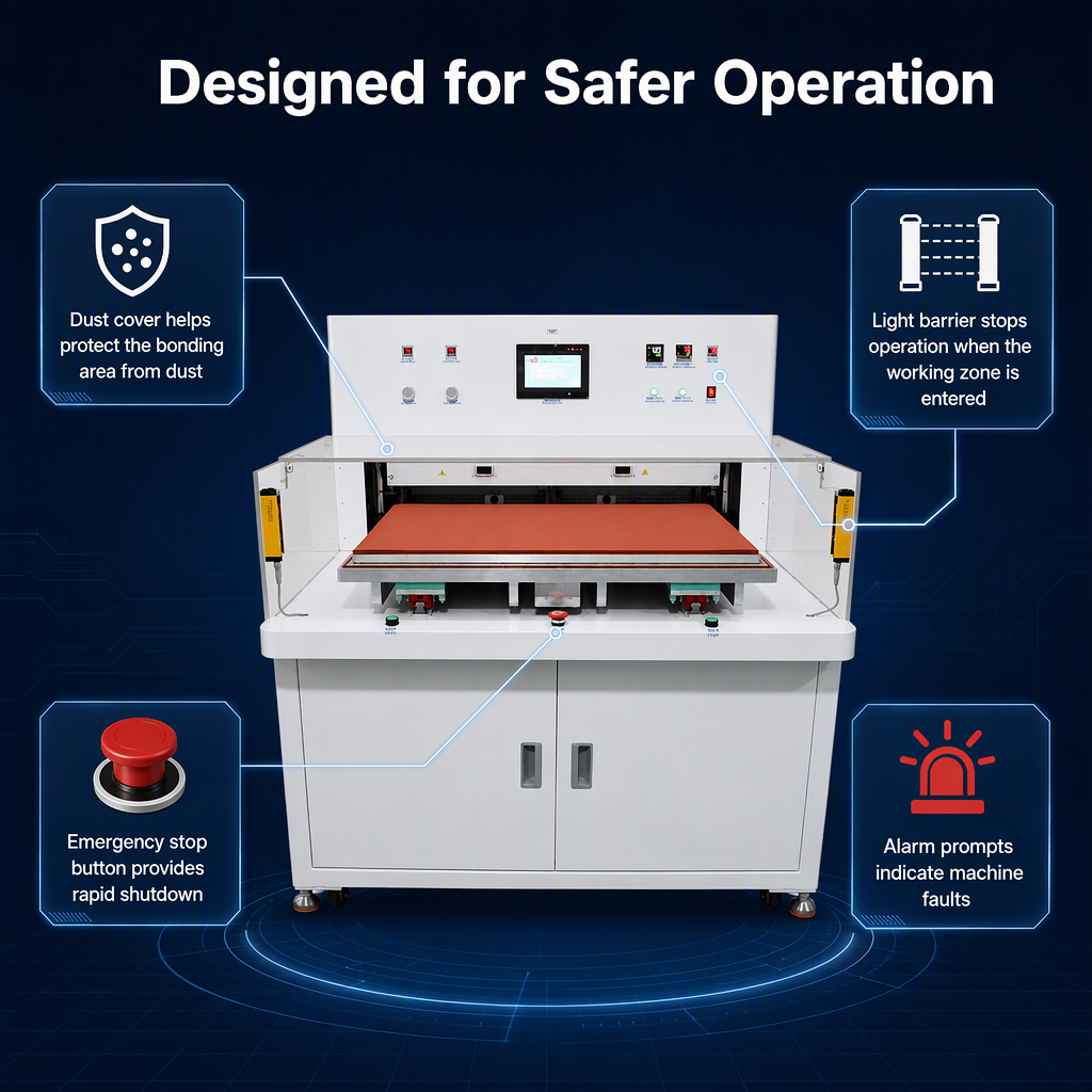 600×900 Laminating Machine with Light Curtain and Dust Cover