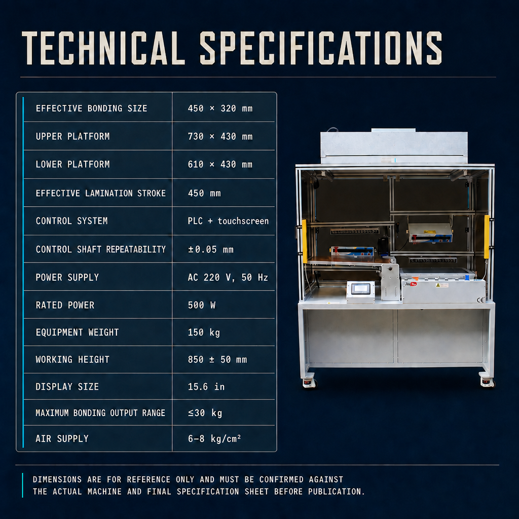 450×320 FFU Mesh Film Laminating Machine