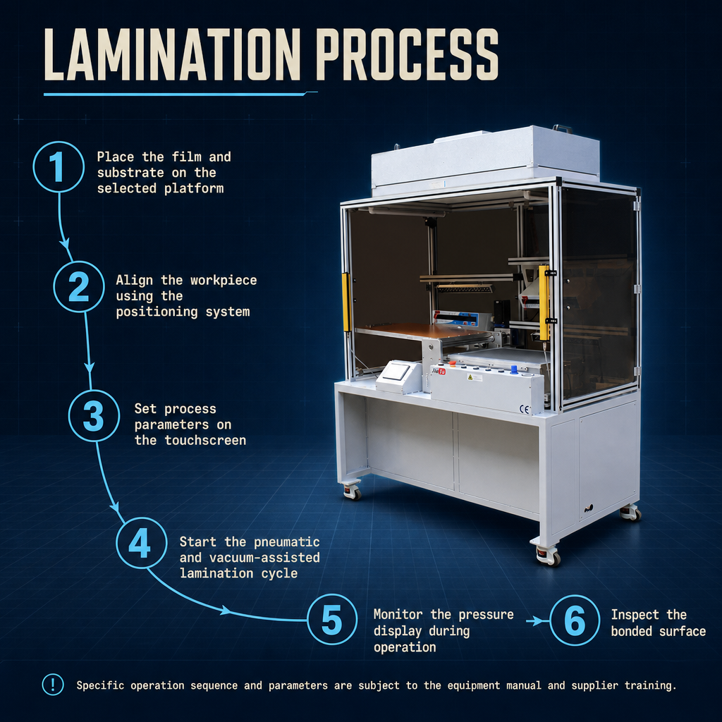450×320 FFU Mesh Film Laminating Machine