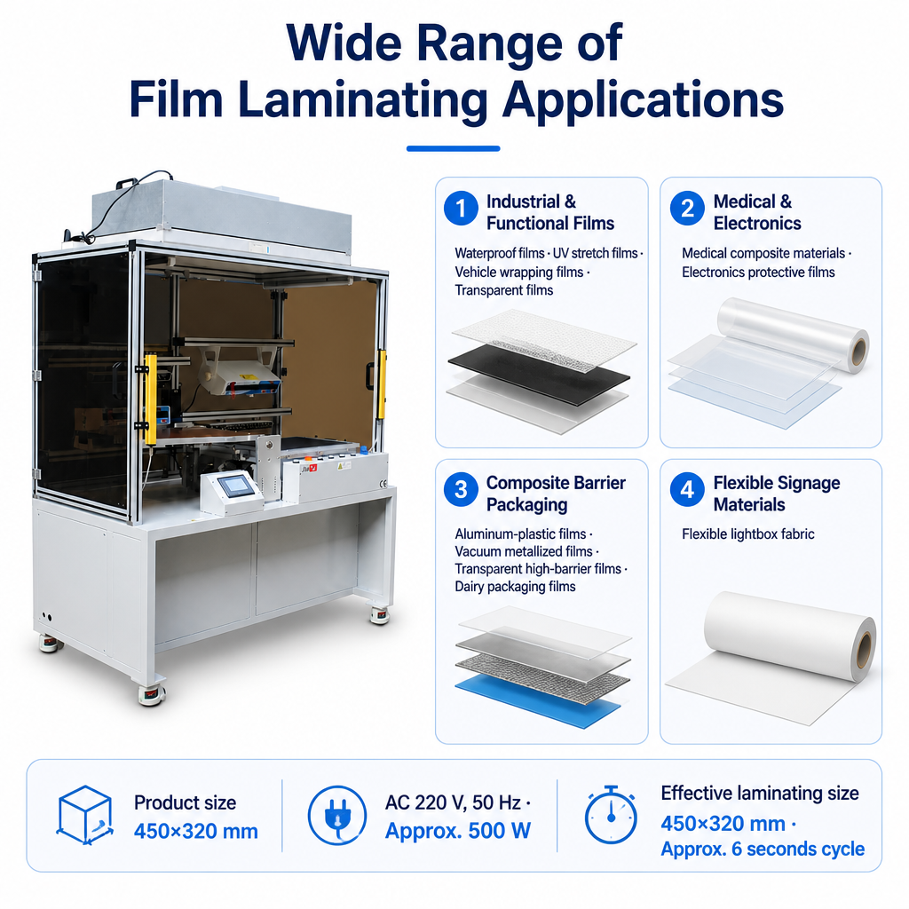 450×320 FFU Mesh Film Laminating Machine