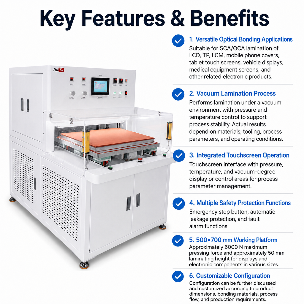 500×700 Laminating Machine for Dust Covers with Grilles